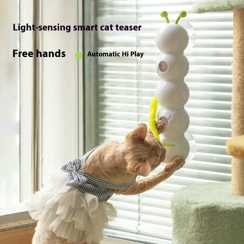 Smart Interactive Cat Toy With Moving Tail Motion Activated Rechargeable