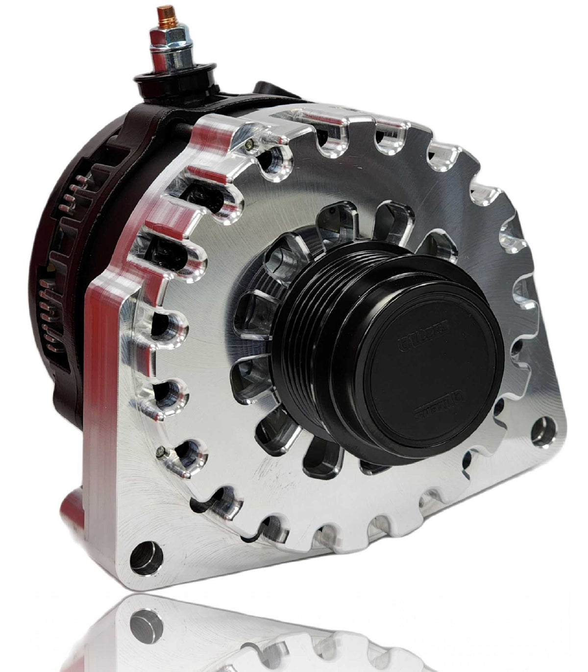 Mechman 250 Amp Billet Racing Alternator C7 Corvette - Machined
