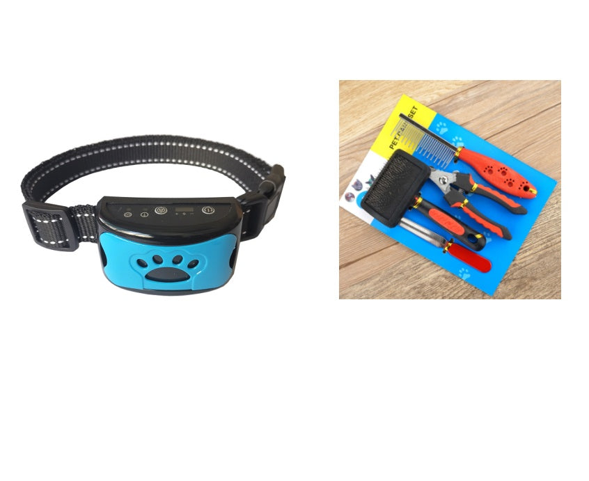 Dog Training Collar Waterproof Electric Pet Remote Control Rechargeable Dogs Trainer Bark Arrester With Shock Vibration Sound My Store
