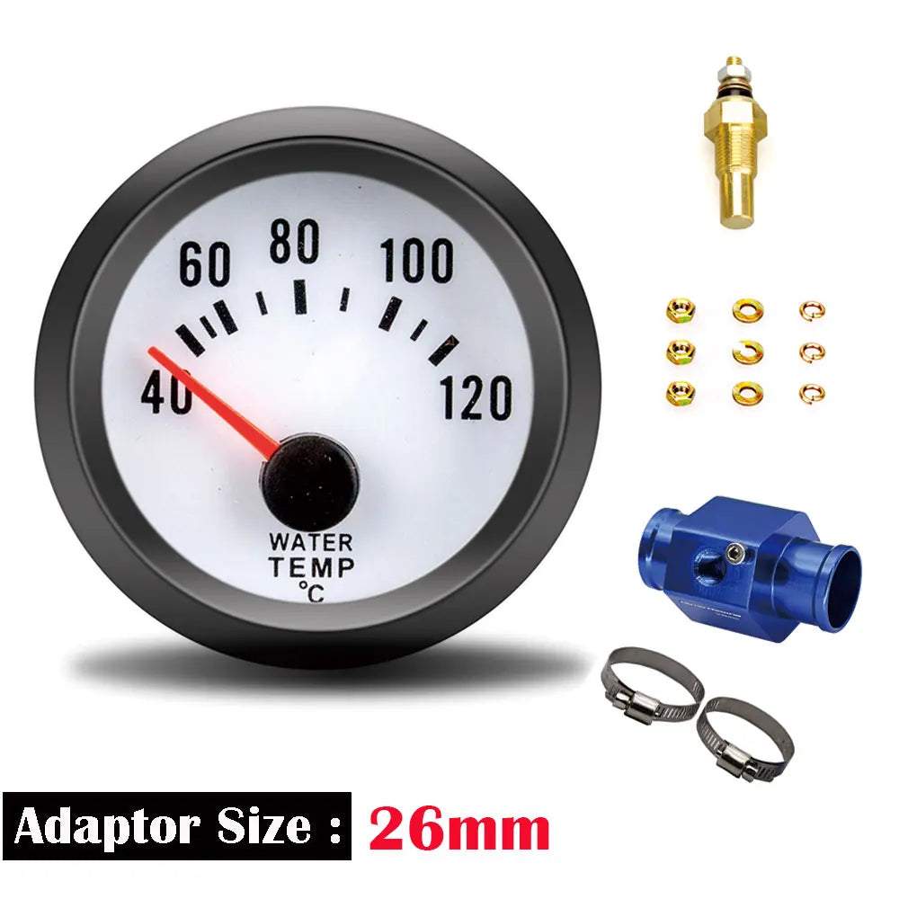52mm Blue LED Water Temp Gauge | Universal Racing Radiator Sensor Kit MyPetiteCar.com