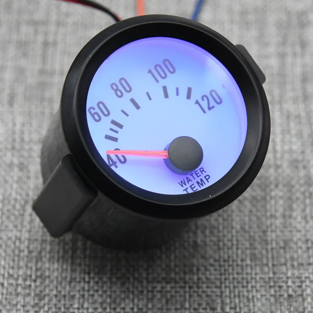 52mm Blue LED Water Temp Gauge | Universal Racing Radiator Sensor Kit MyPetiteCar.com