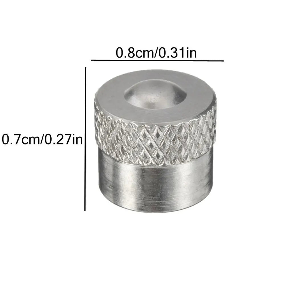 DSYCAR 4Pcs/Lot Aluminum Knurling Tire Valve Stem Caps | Dustproof Car Air Valve Covers