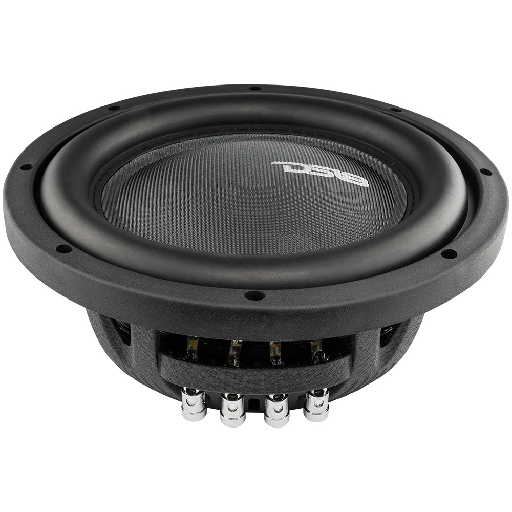 IXS Shallow-Mount 10" Fiber Glass Subwoofer 600 Watts Rms DVC 2-Ohm DS18