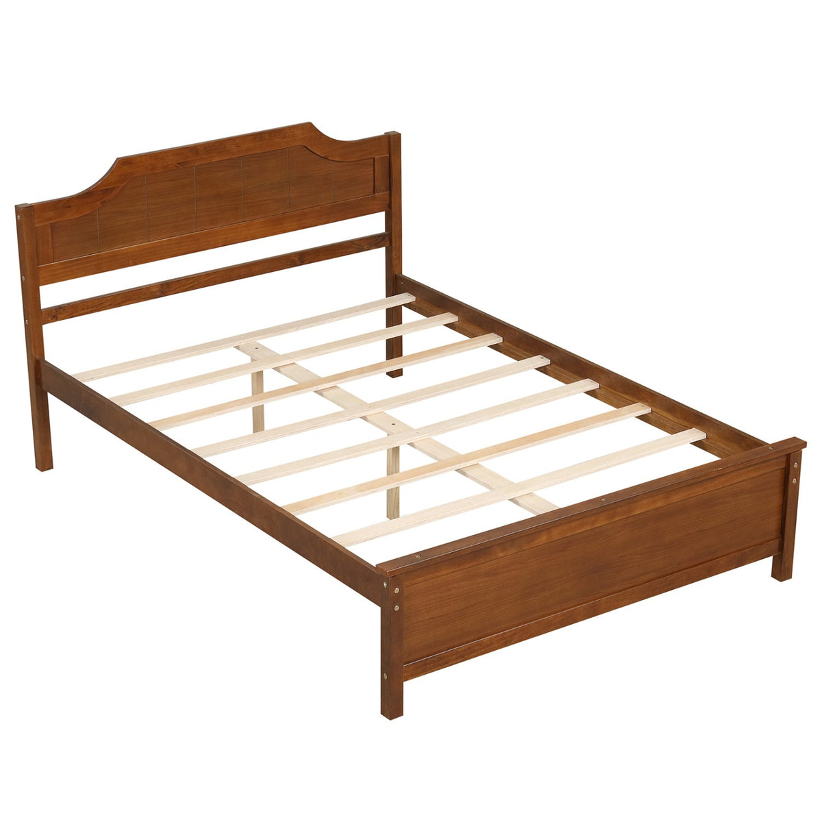 Solid Wood Platform Bed Frame with Headboard DirectDeals