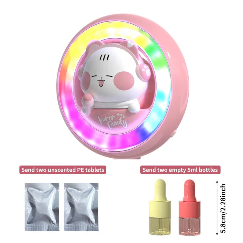 RGB Voice-Controlled Car Air Vent Rhythm Light | Aromatherapy Diffuser