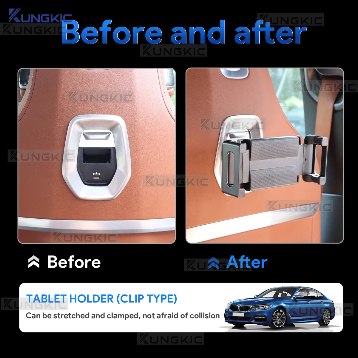 Car Rear Seat Multimedia Support for iPad Phone Holder | Compatible with BMW Models MyPetiteCar.com