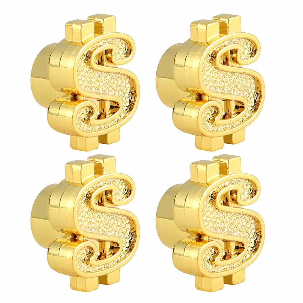 4Pcs Universal Cross Tire Valve Caps | Car Truck SUV Motorcycle Dust Cover MyPetiteCar.com