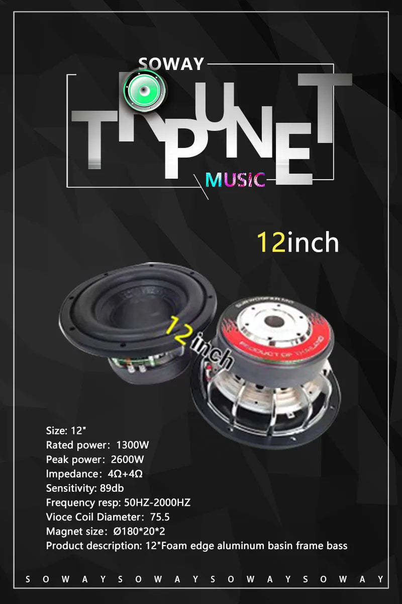 18-Inch Dual-Voice-Coil Car Subwoofer Bestbuyback
