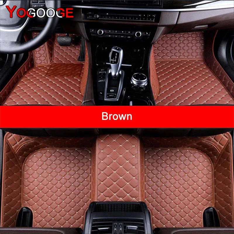 YOGOOGE Custom Car Floor Mats For VW GOLF IV V 1997-2008 4th 5th Auto Carpets Foot Coche Accessorie MyPetiteCar.com