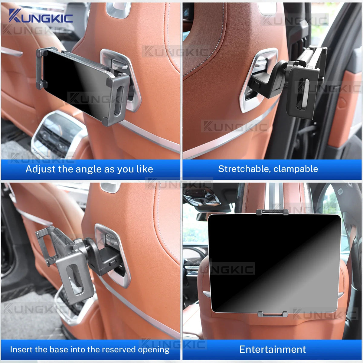 Car Rear Seat Multimedia Support for iPad Phone Holder | Compatible with BMW Models MyPetiteCar.com