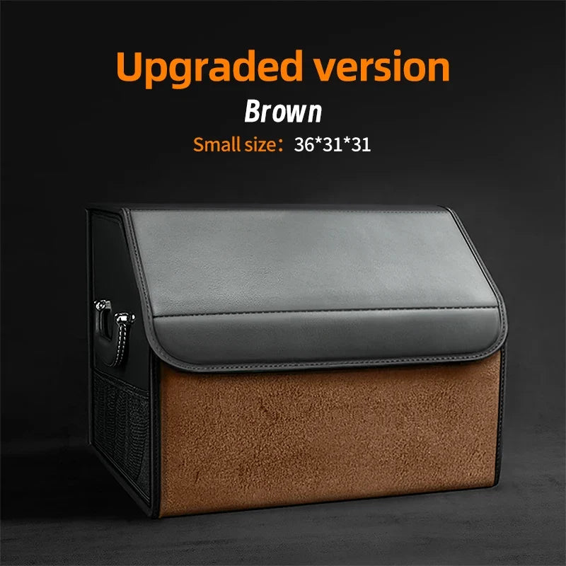 Car Trunk Organizer | Large Capacity Suede Foldable Storage Box MyPetiteCar.com
