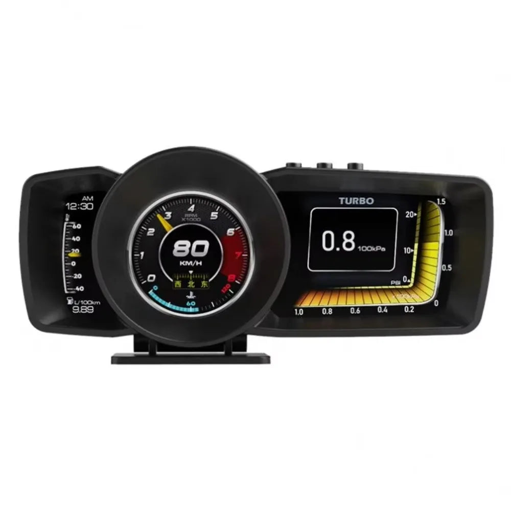 Digital GPS Speedometer OBD+GPS Smart Gauge | Automotive HUD Display