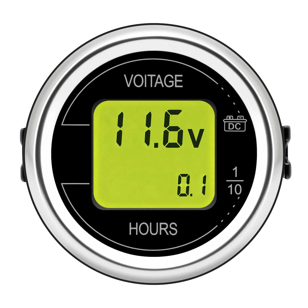 DC 12V 24V 52mm Car Voltage Gauge | LED Digital Voltmeter with Hour Meter MyPetiteCar.com