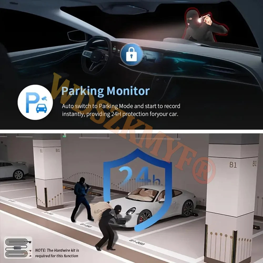 4-Channel 360° Dash Cam | 1080P, WiFi App, 24H Parking Monitor MyPetiteCar.com