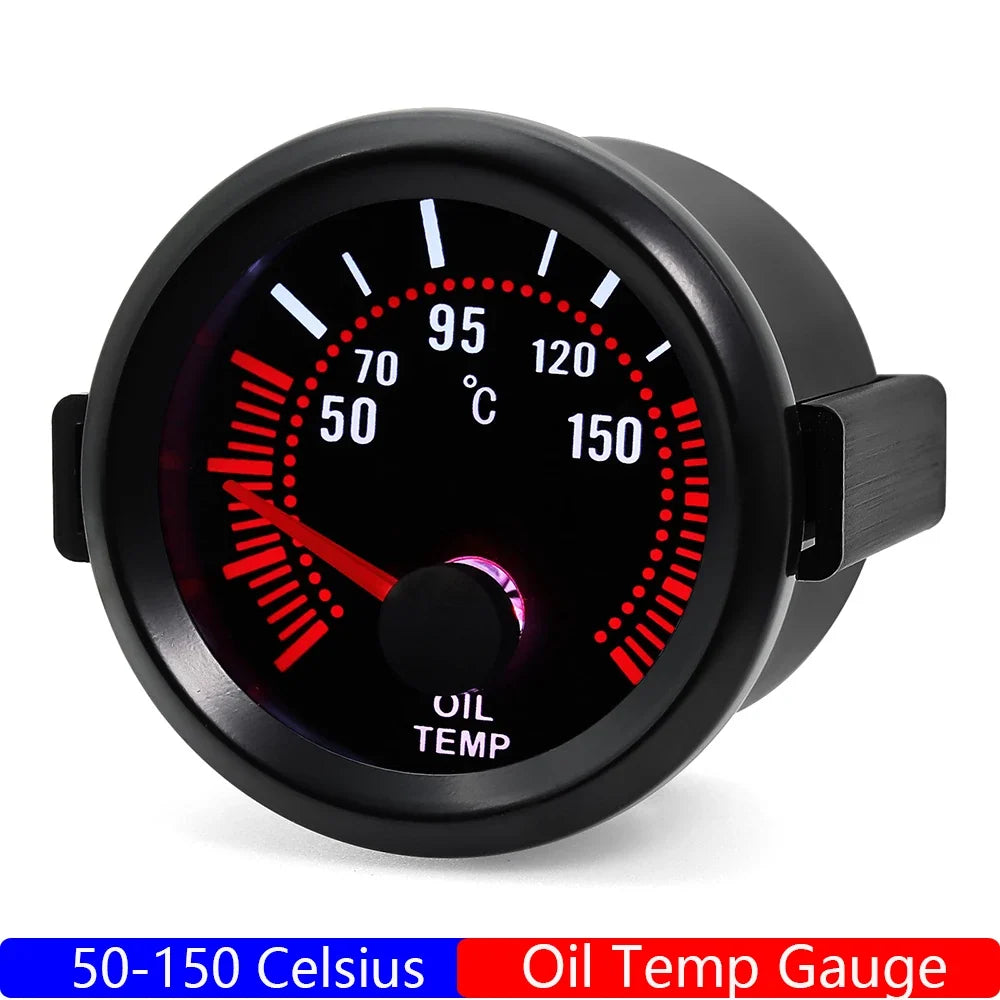 52mm Universal Gasoline Car Gauge Set 12V with Tachometer and Temperature Gauges
