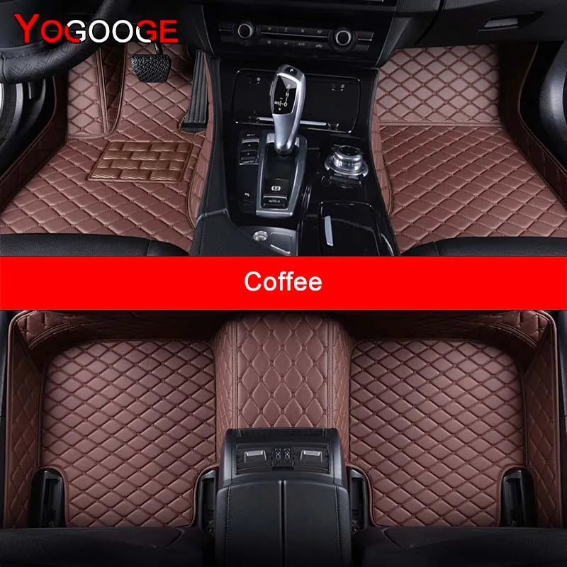 YOGOOGE Custom Car Floor Mats For VW GOLF IV V 1997-2008 4th 5th Auto Carpets Foot Coche Accessorie MyPetiteCar.com