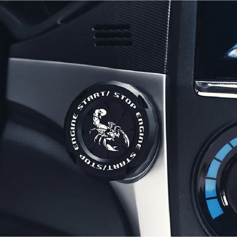 Car Engine Start Button Cover, ABS Protective Ring