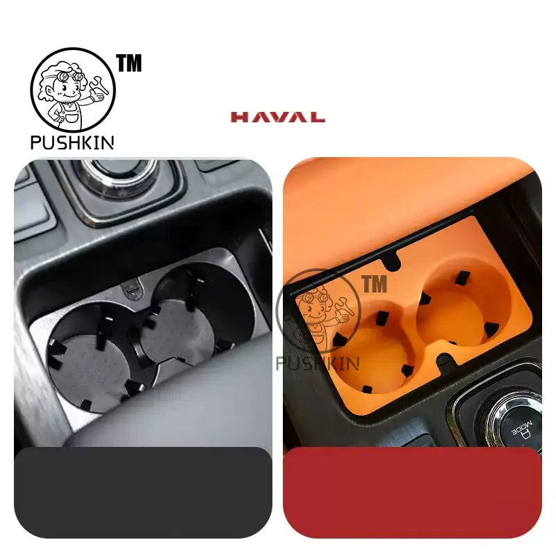 Car Water Cup Holder Silicone Pad for Haval H9 2025