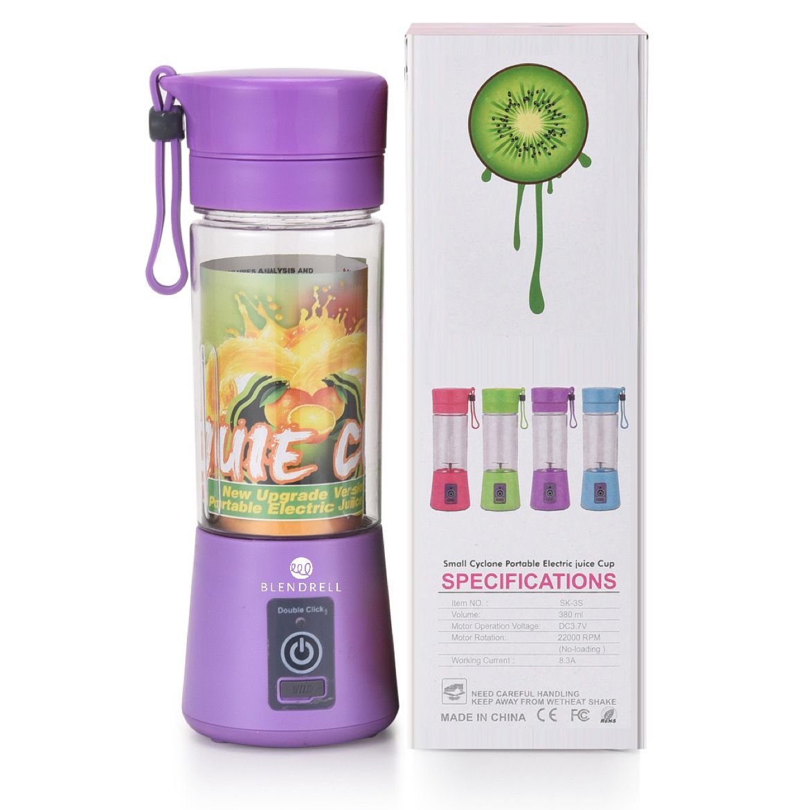 Portable Handheld USB Electric Juice Blender 6 Blades Deluxe Version by Blendrell Perfect portable tool
