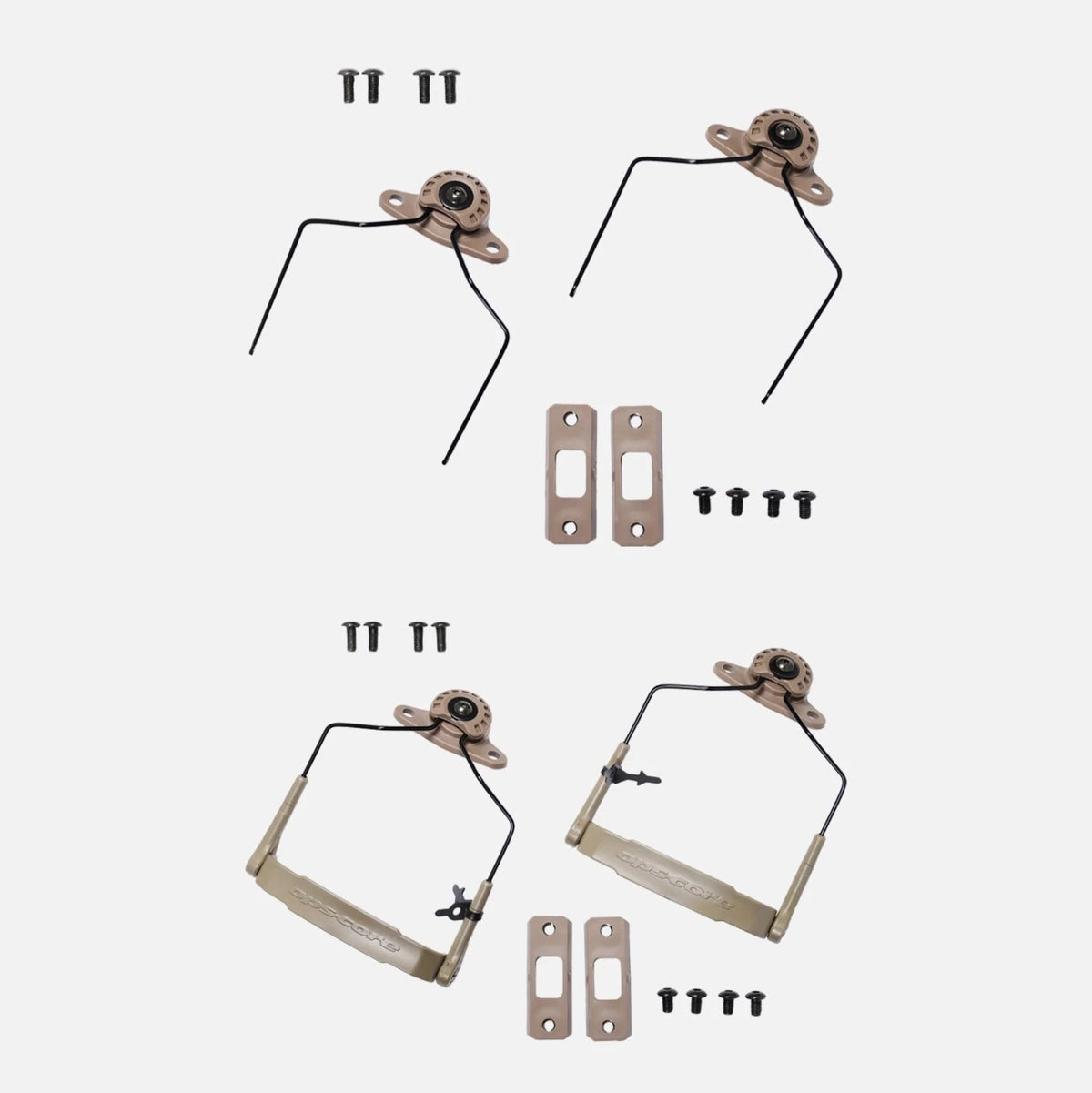 Unity MARK 2.0 - Mount for Peltor & AMP - Fits Ops-Core, TW, Galvion & More