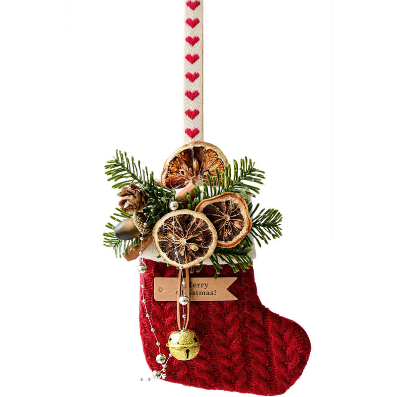 Knitted Christmas Stockings, Decoration, Scene Layout