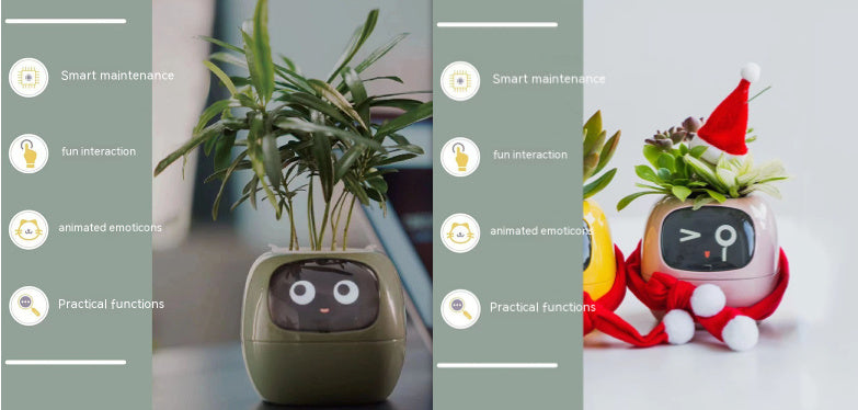 Smart AI Planter with Expressions and Sensors