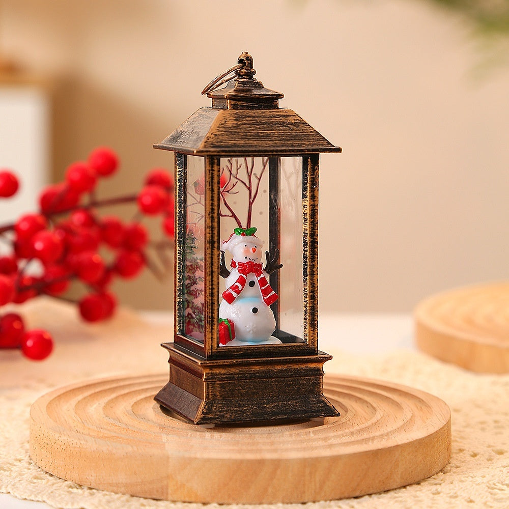 Christmas Santa Claus LED Oil Lamp Night Light