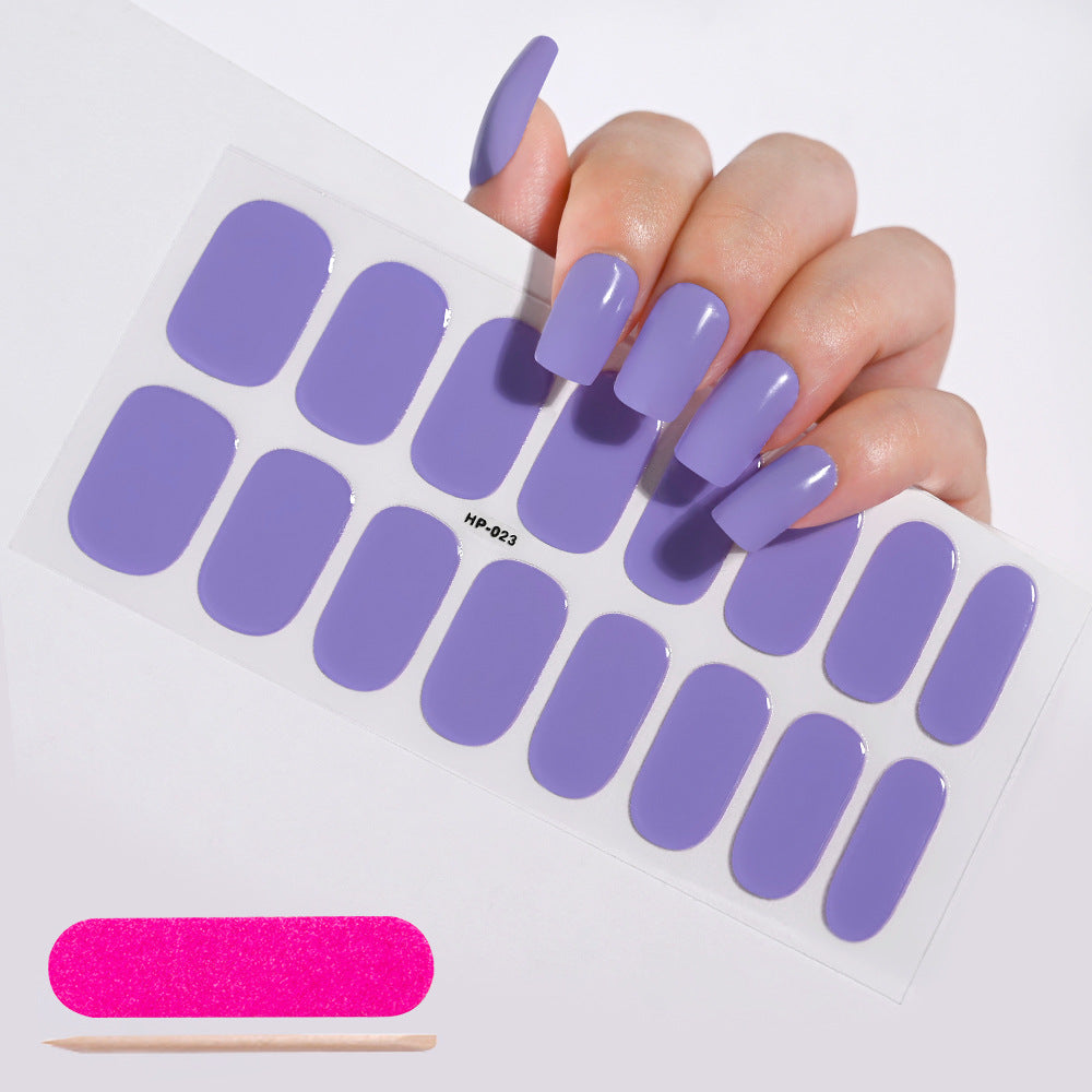 Waterproof And Durable Second Generation Semi-cured UV Nail Beauty Stickers