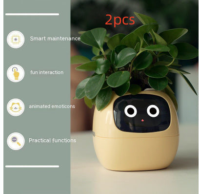 Smart AI Planter with Expressions and Sensors