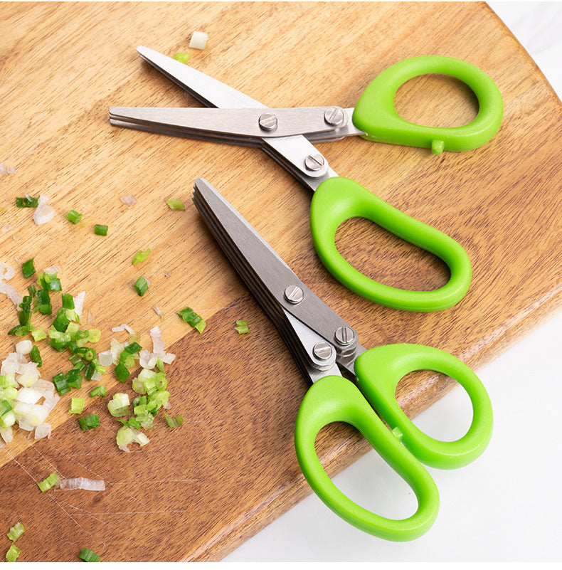 Multifunctional Green Onion Scissors