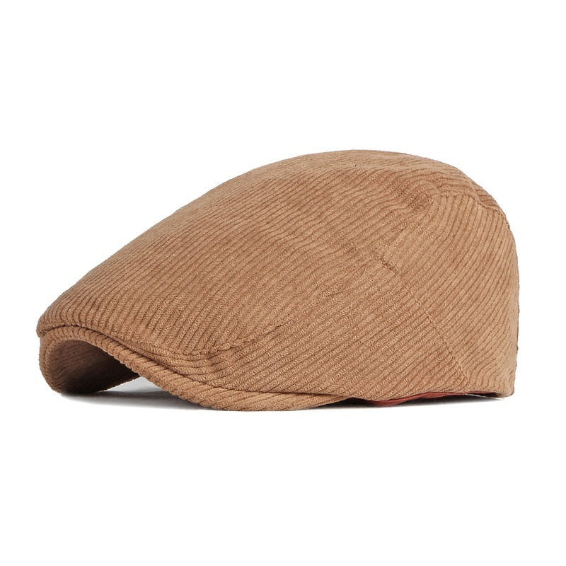 Corduroy British Retro Forward Beret Children