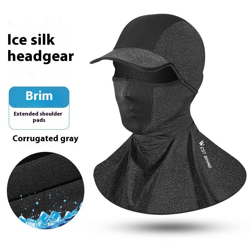 West Rider Summer Cycling Mask Strip Brim Headgear