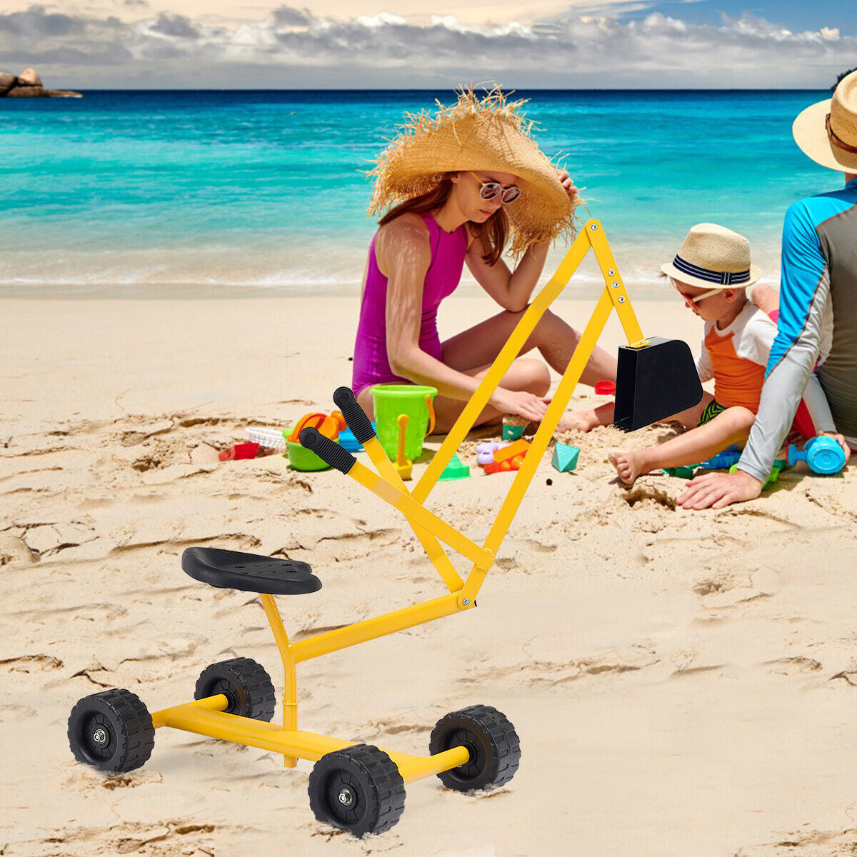 Heavy Duty Steel Frame Kid Ride-on Sand Digger GBruno Store