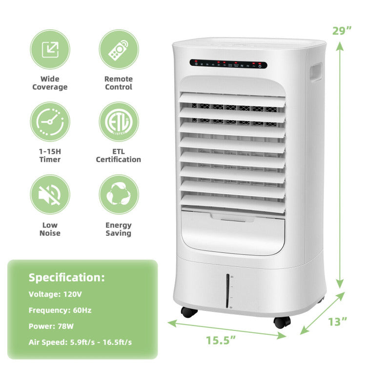 4-in-1 Portable Air Cooler with Timer & 3 Modes DirectDeals