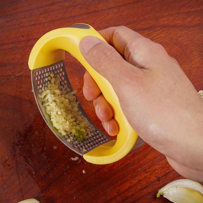 Stainless Steel Garlic Masher Press Kitchen Tool