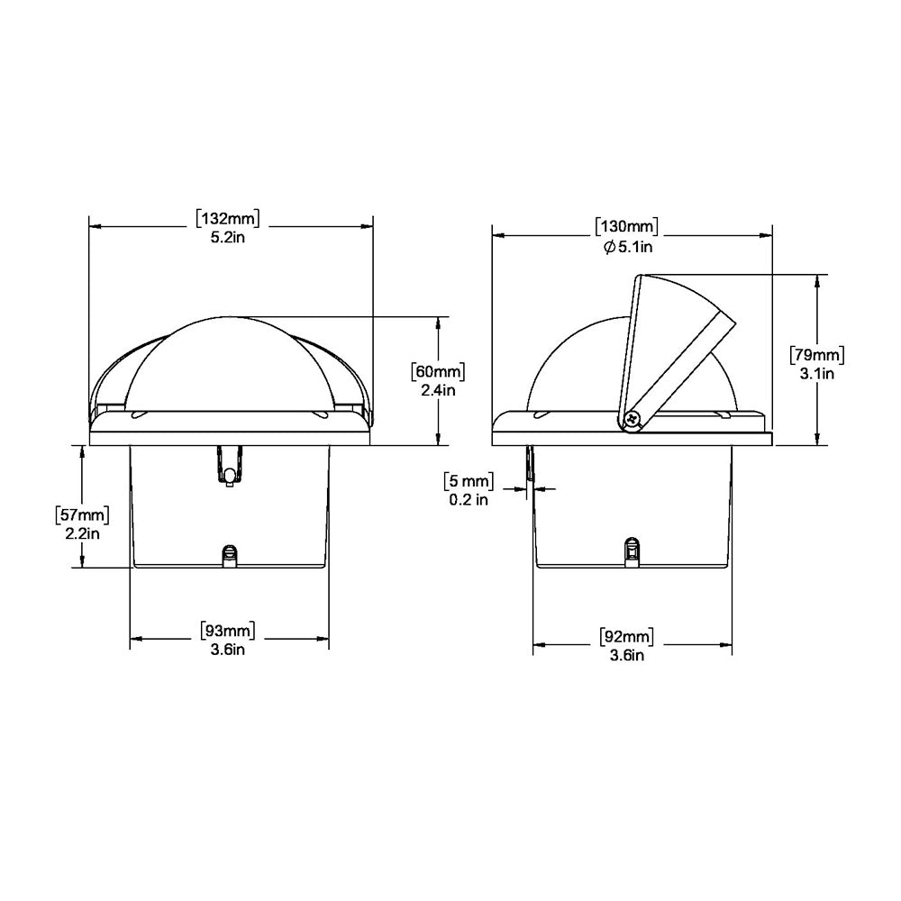 Ritchie HF-743W Helmsman Compass - Flush Mount - White TRAPSKI