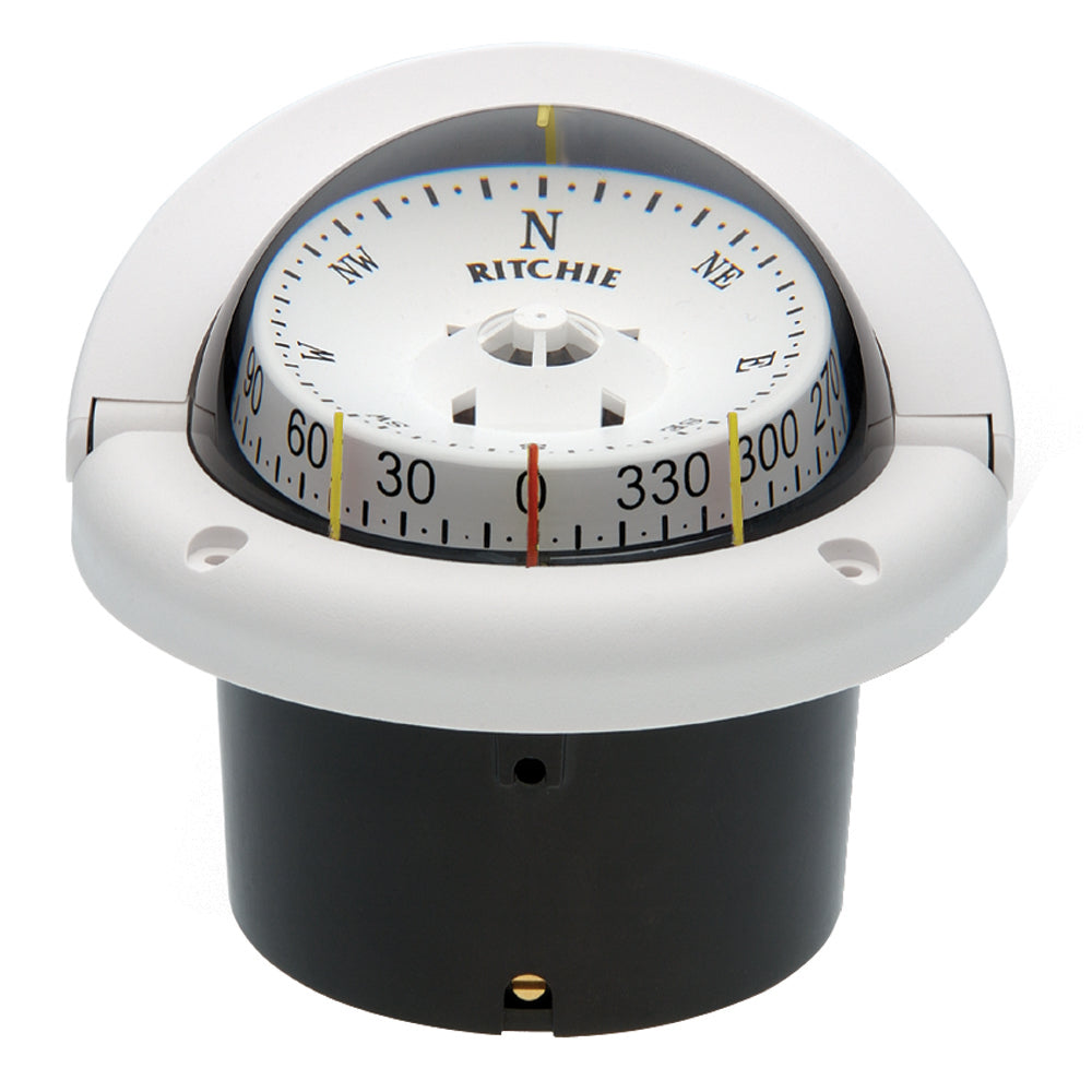 Ritchie HF-743W Helmsman Compass - Flush Mount - White TRAPSKI