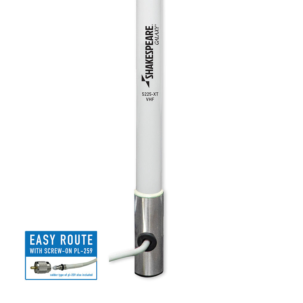 Shakespeare Galaxy 5225-XT 8' VHF Antenna - 6dB Gain - Reduced Length TRAPSKI