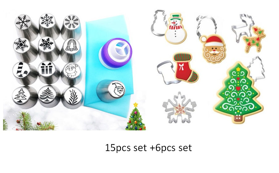 Limited Edition Christmas 3-in-1 Cake Decorating Nozzle