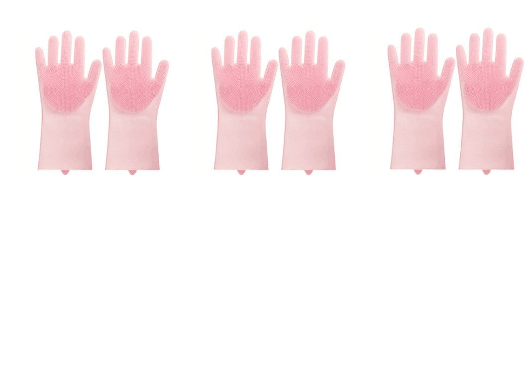 Silicone Heat-Resistant Scrubbing Gloves