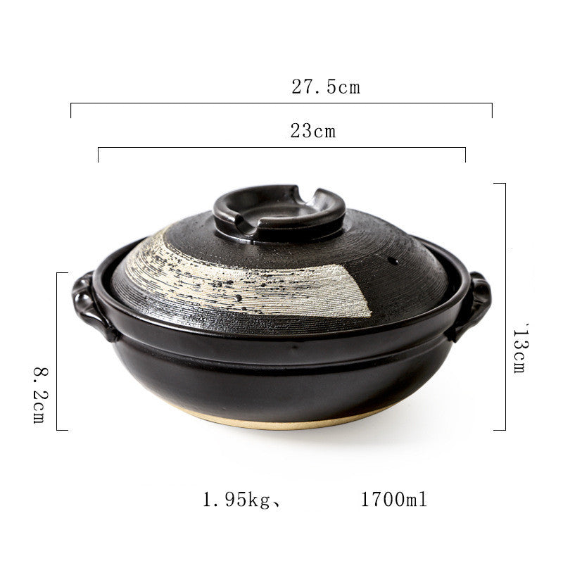Ceramic Stew Pot Soup Rice Casserole Gas Clay Pot