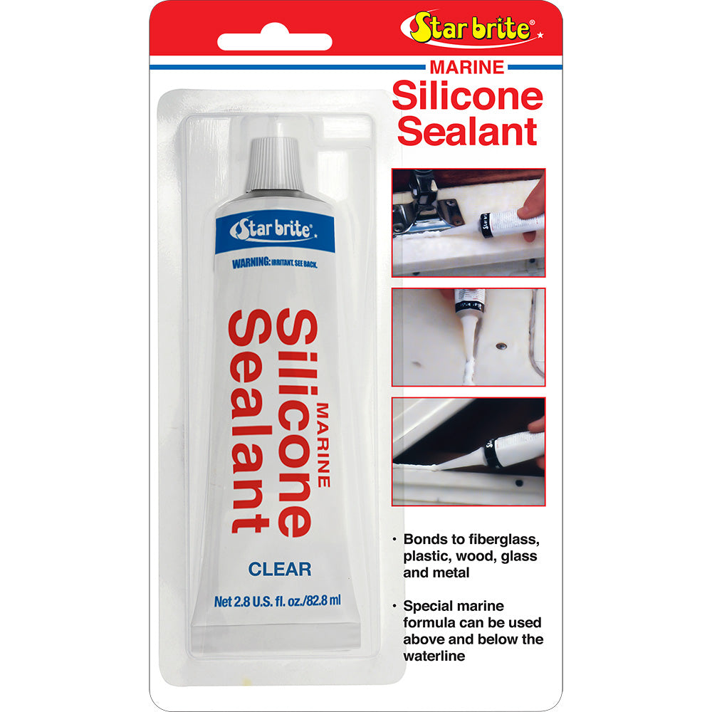 Star brite Marine Silicone Sealant - Clear - 2.8 oz TRAPSKI