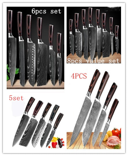 Carpenter's 6 or 8 Piece Knife Set