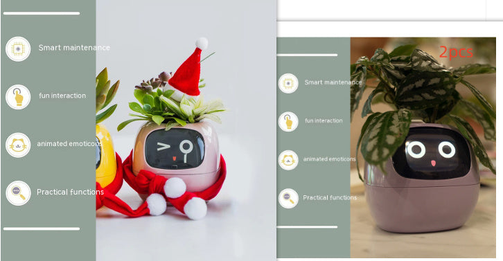 Smart AI Planter with Expressions and Sensors