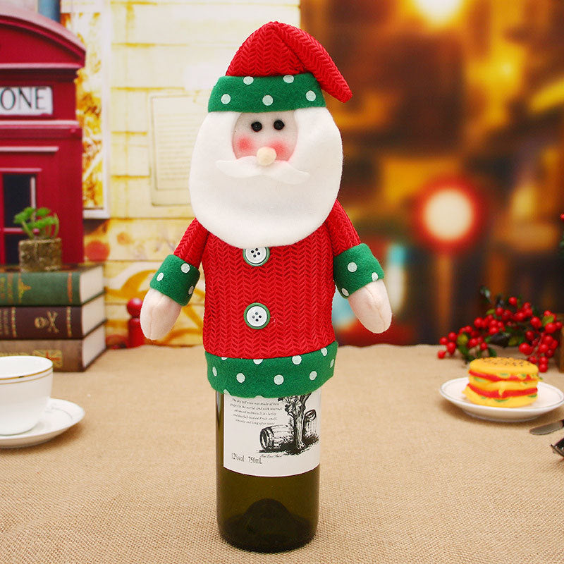 Christmas Wine Bottle Socks Decor