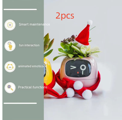 Smart AI Planter with Expressions and Sensors