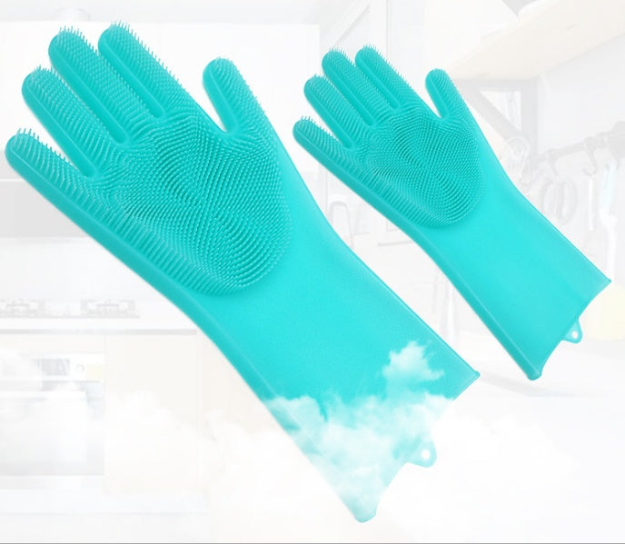 Silicone Heat-Resistant Scrubbing Gloves