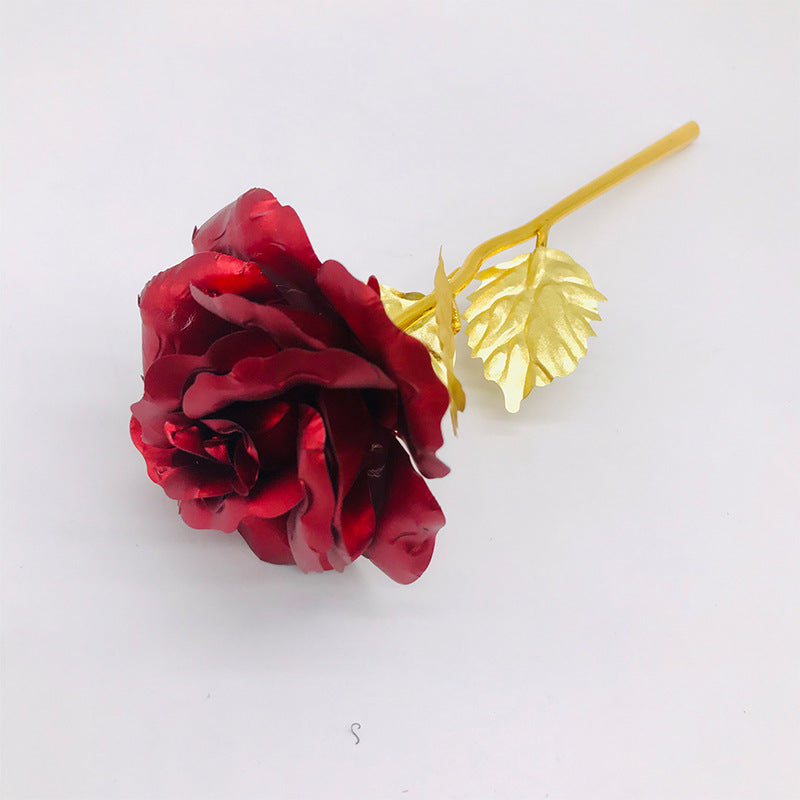 24K Luminous Color Gold Rose Flower Set My Store