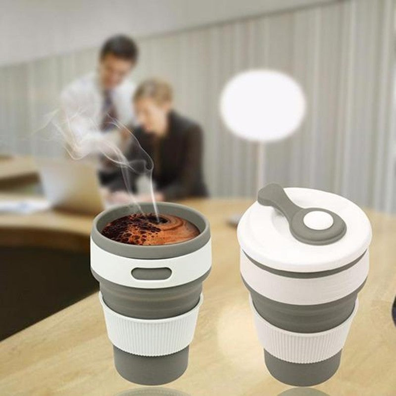 Collapsible Silicone Coffee Mug Travel Cup BPA-Free