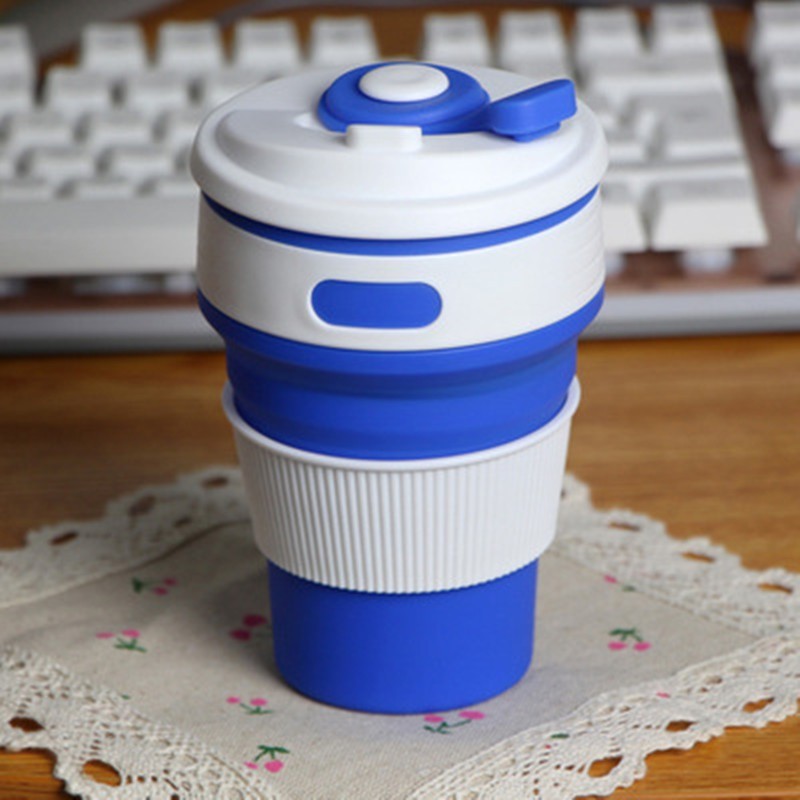 Collapsible Silicone Coffee Mug Travel Cup BPA-Free